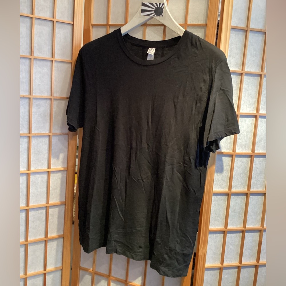 Alternative Apparel Crew Neck Short Sleeve T-Shirt Black Men's Size Large
